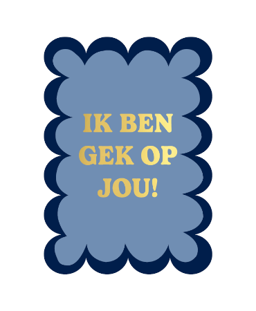 Kaart: Ik ben gek op jou