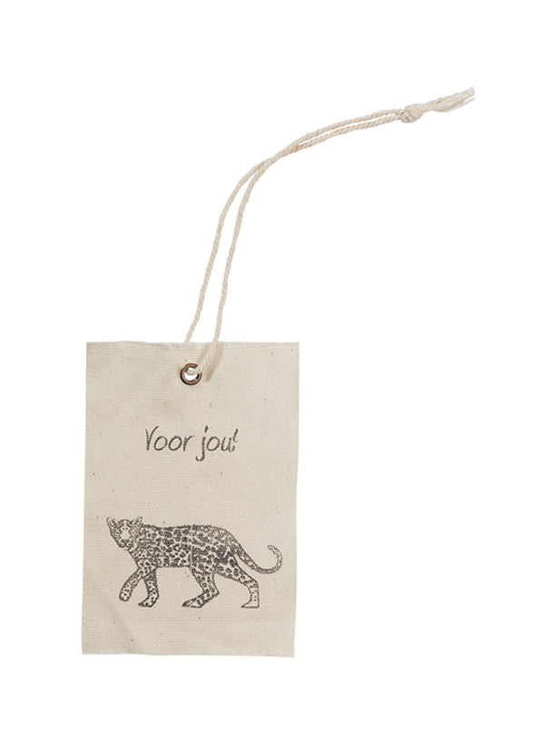Label stof voor jou panter