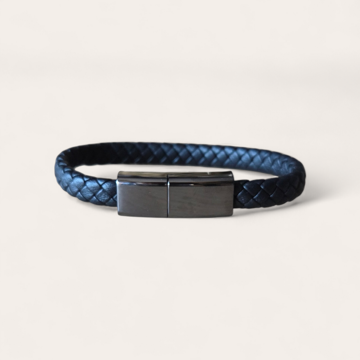 Multifunctionele Armband met USB-C Oplaadkabel - zwart