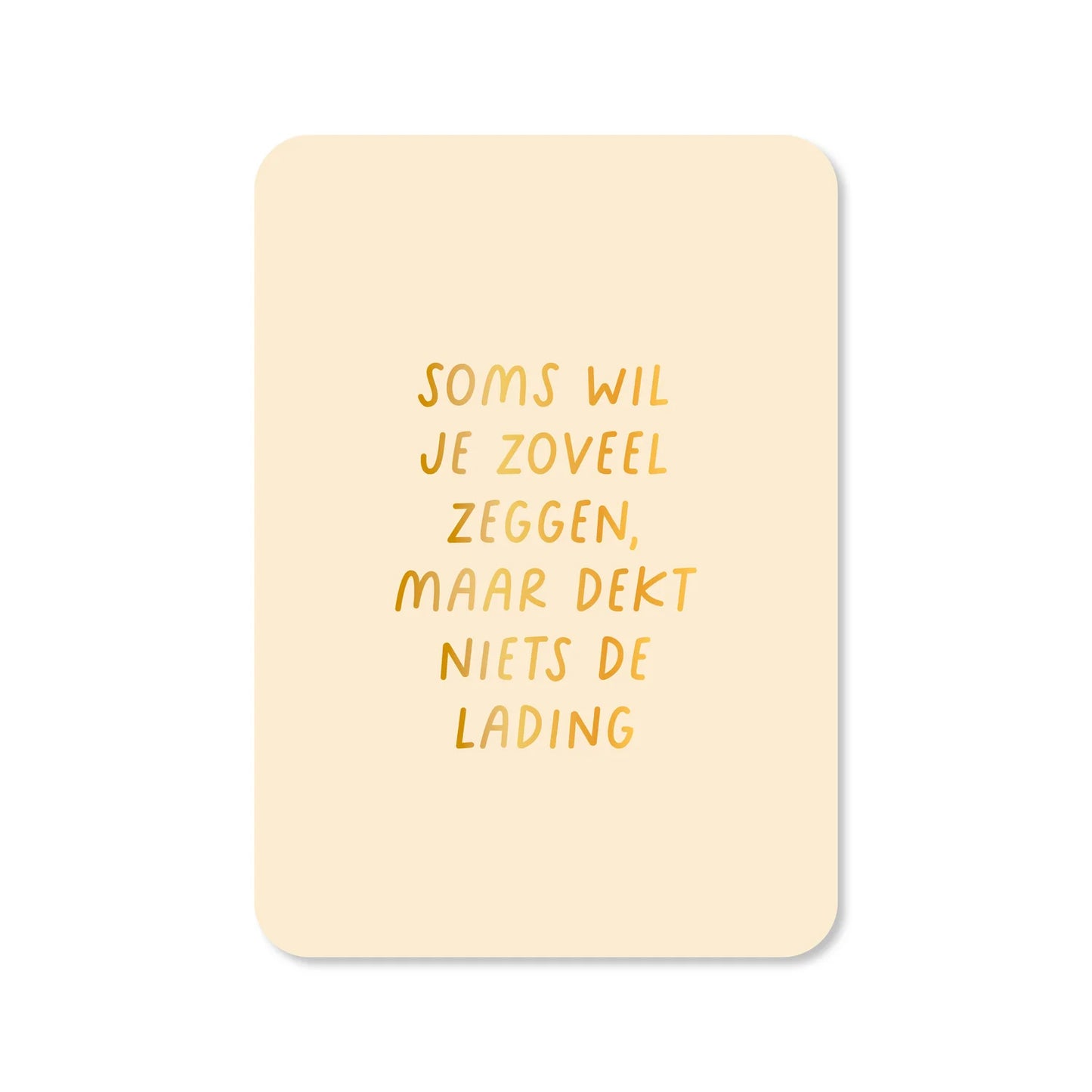 Kaart – Soms wil je zoveel zeggen...