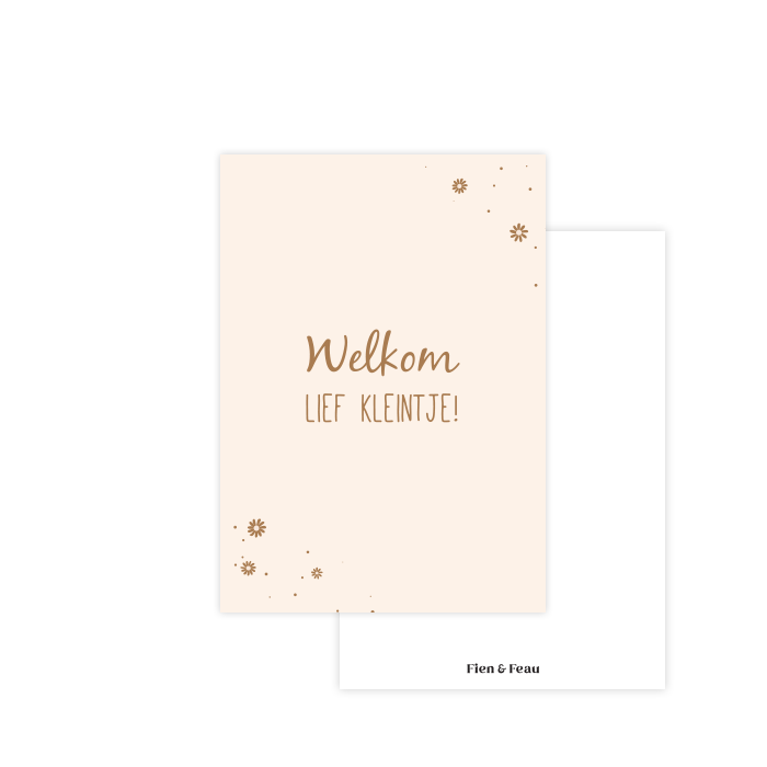 Kaart: Welkom lief kleintje!