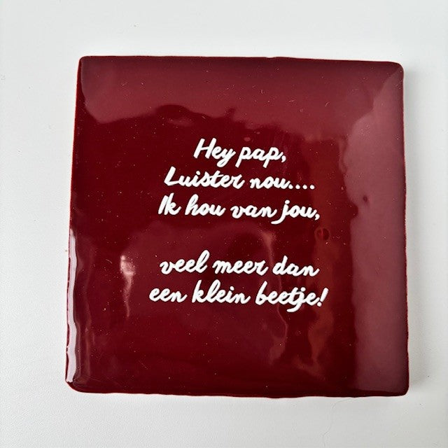 Tegel: Hey pap