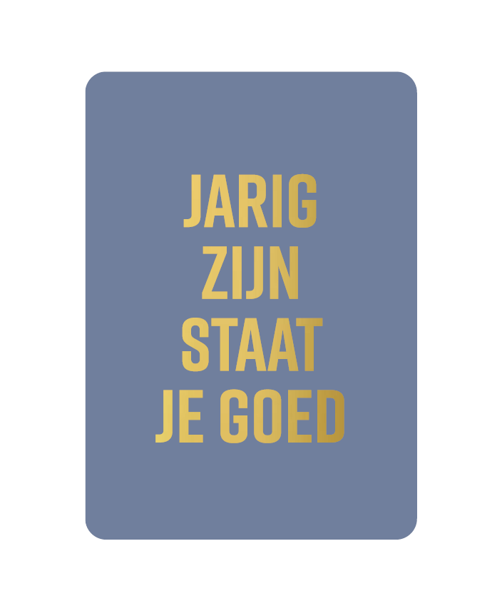 Kaart: Jarig zijn staat je goed