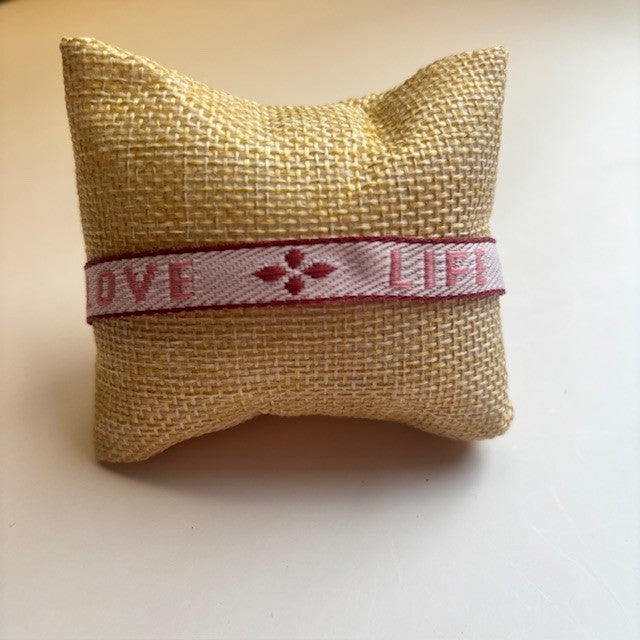 Lint Armbandjes met Tekst: diverse uitvoeringen