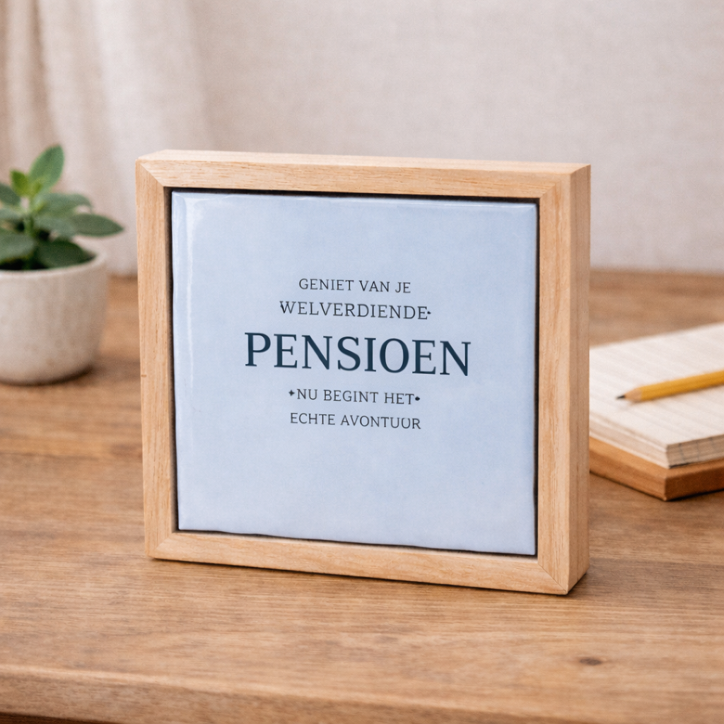 Geniet van je Pensioen – Luxe Cadeaubox voor Haar met Thee, Zoet & Herinneringen