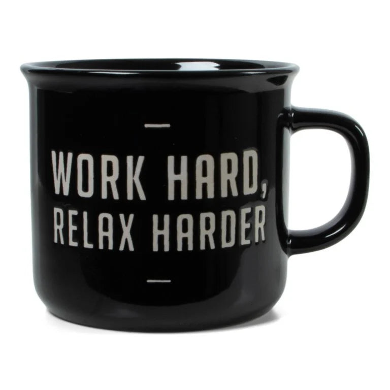 Retro Mok 'Work Hard, Relax Harder'