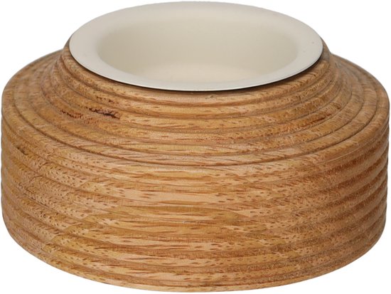 Theelichthouder Teun: Mango Hout