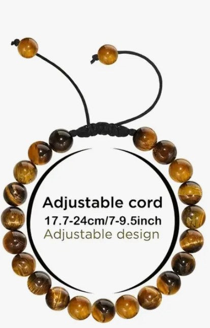 Verstelbare tijger oog armband