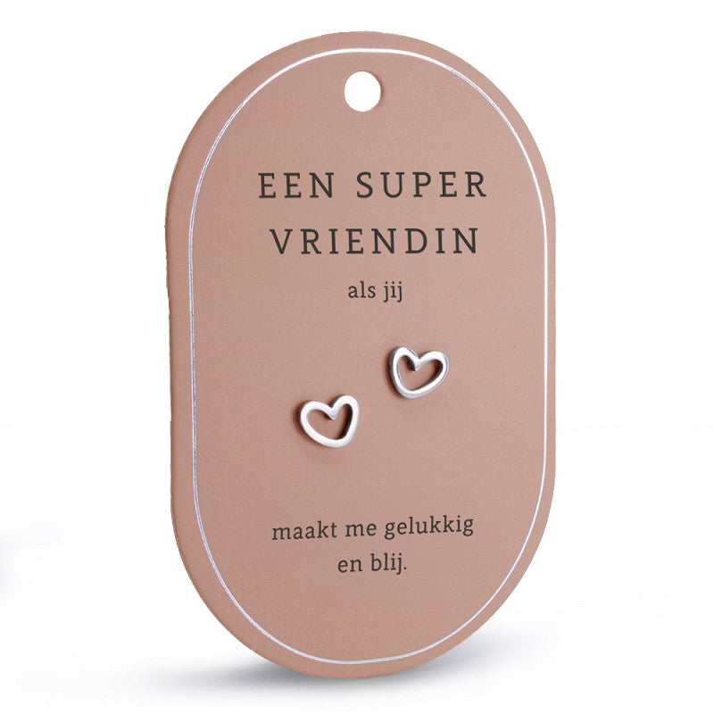 Oorbellen met een boodschap: Een supervriendin als jij