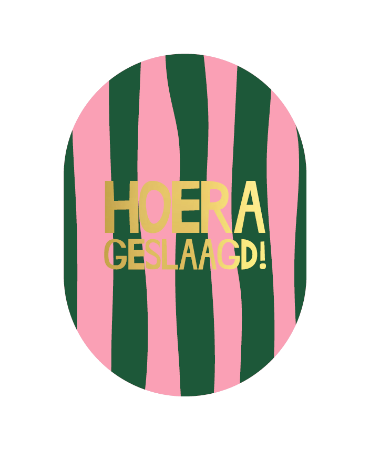 Kaart: Hoera geslaagd