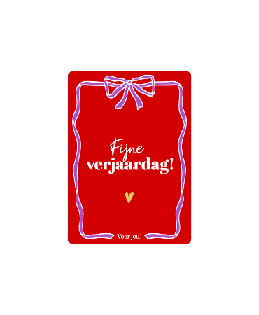 Kaart: Fijne verjaardag voor jou