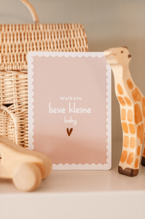 Kaart: Welkom, lieve kleine baby