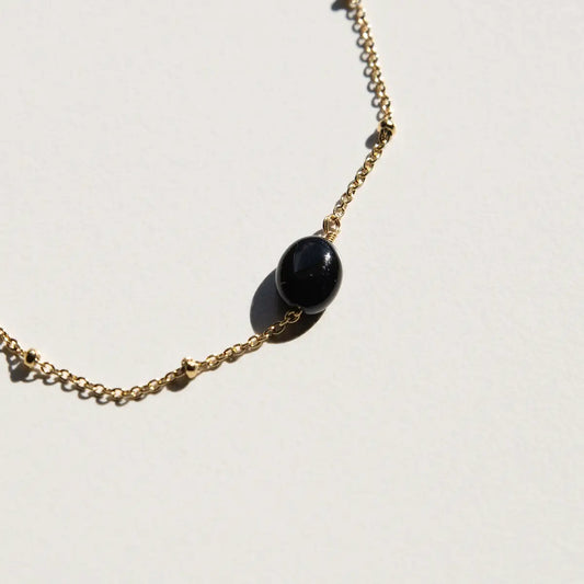 Armband zwart - Time tot shine - Vinoos - Handgemaakt