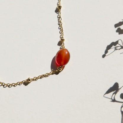 Armband oranje - You inspire me - Vinoos - Handgemaakt
