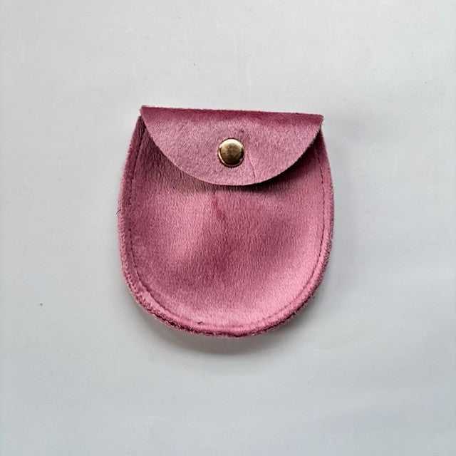 Suede sieradenzakje