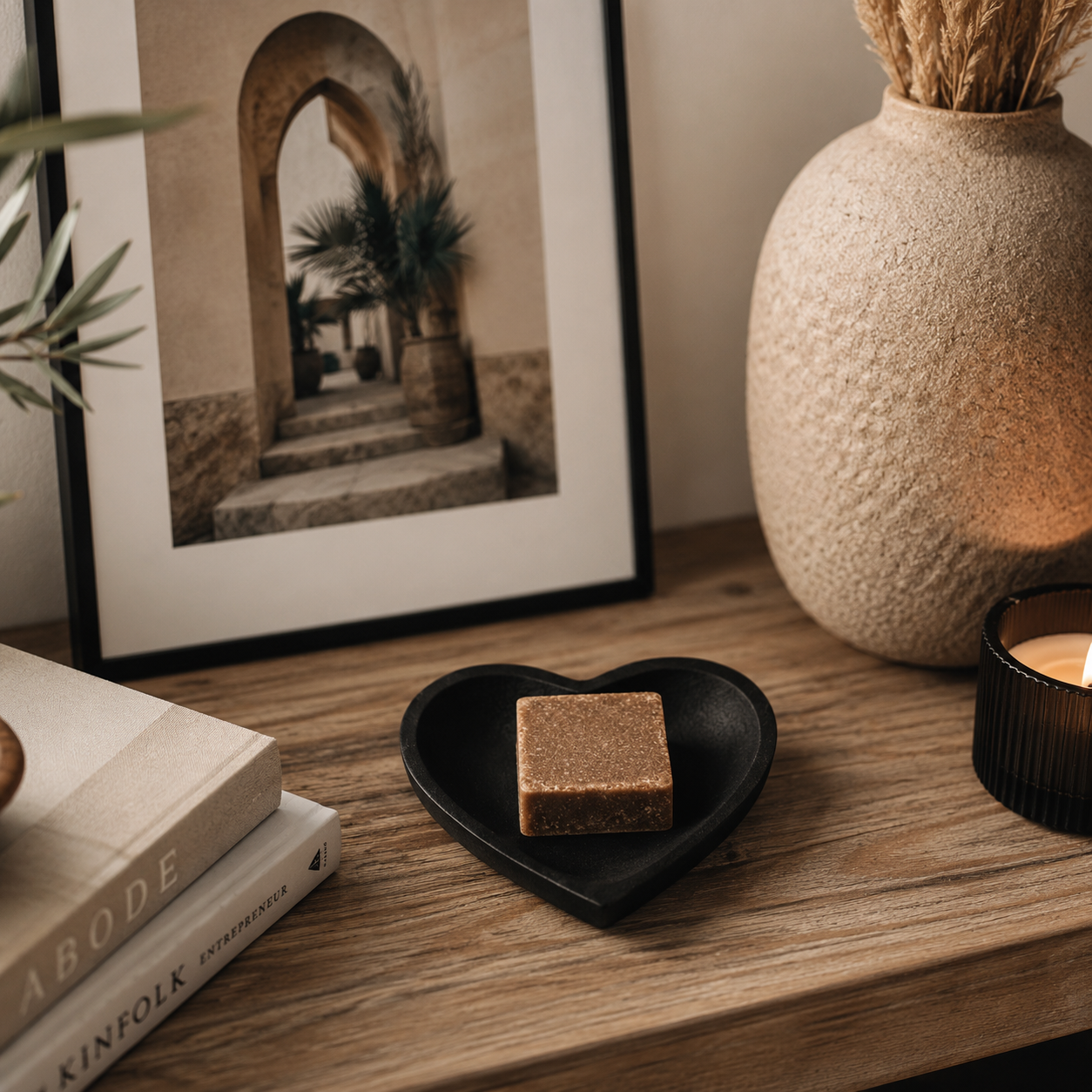 🖤 Teakhouten Hart Schaaltje – Natuurlijk & Tijdloos
