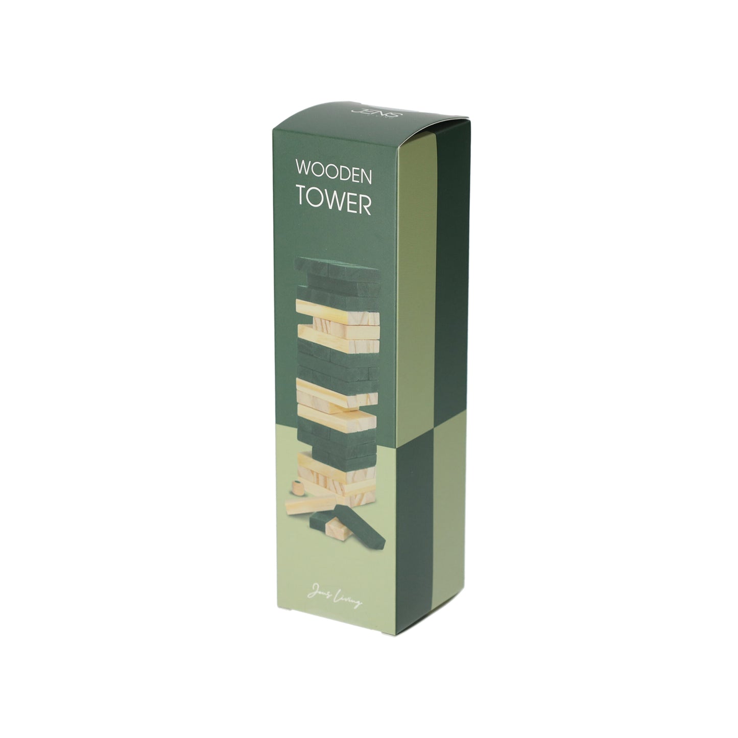 JENS living houten toren spel groen