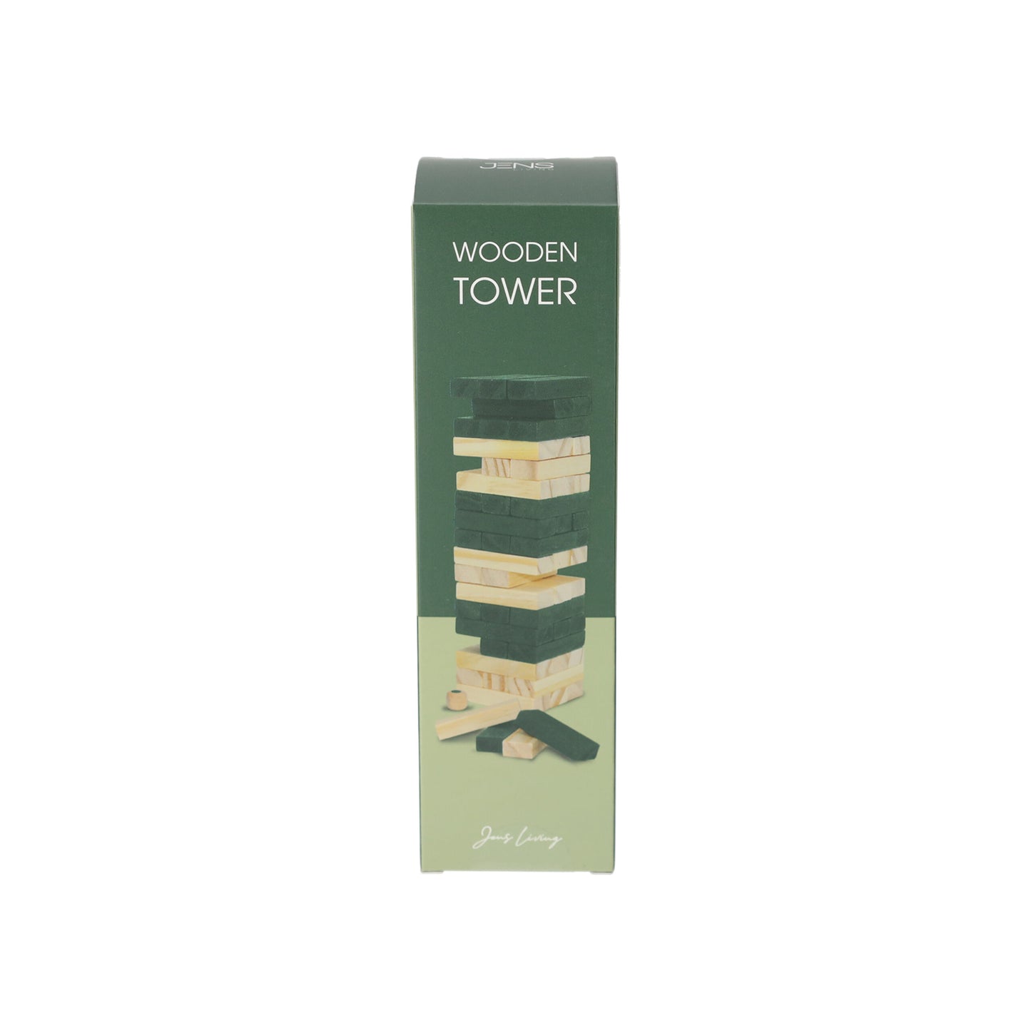 JENS living houten toren spel groen