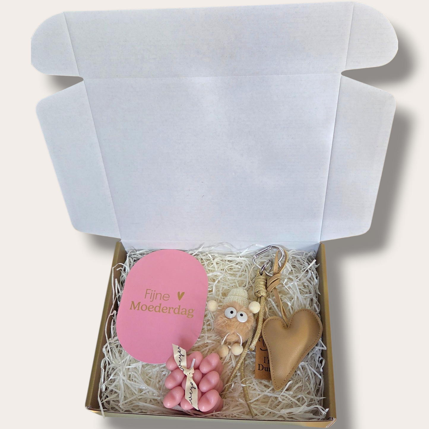 Mama’s geluk – Moederdag cadeaubox met bagcharm