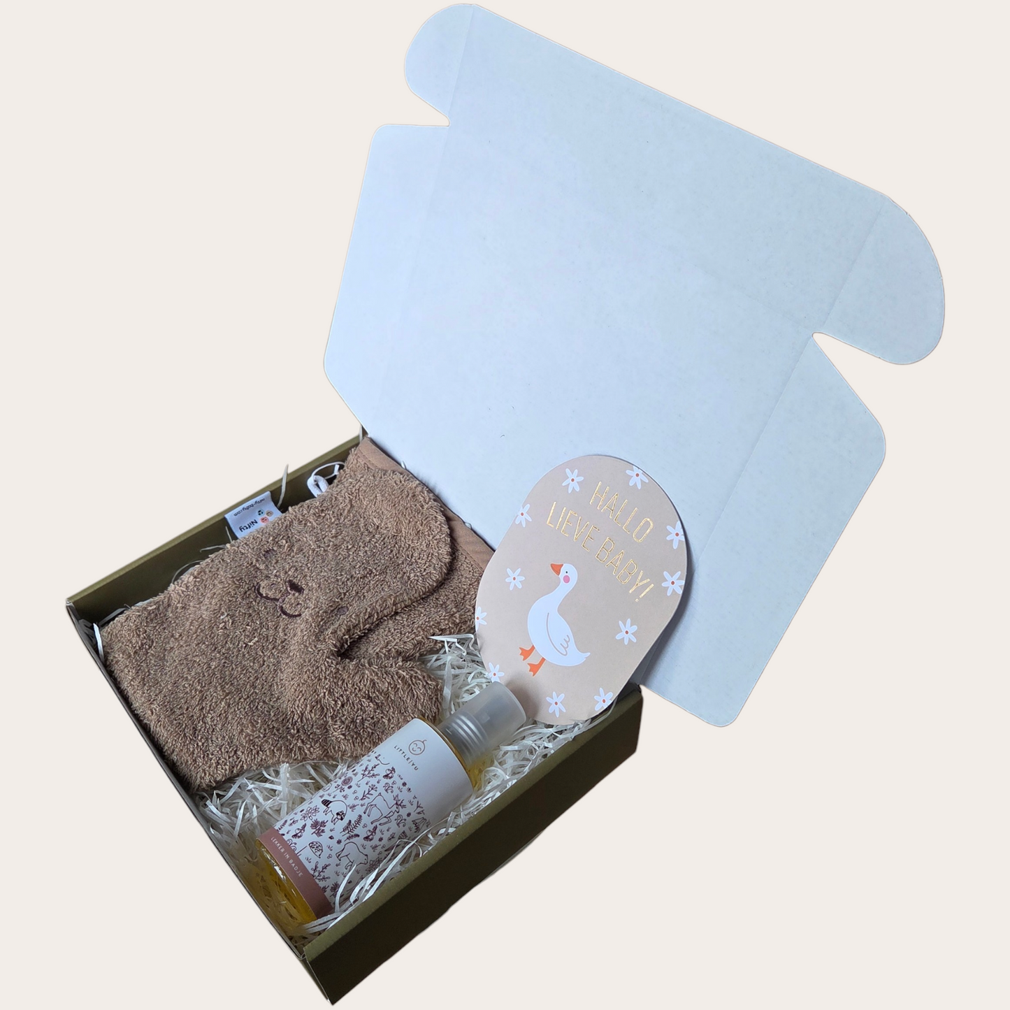 Hallo Lieve Baby – Verzorgings Cadeaubox