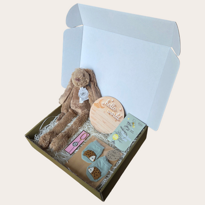 Hello Little One – Baby Cadeaubox met Muziek Konijn & Herinneringen
