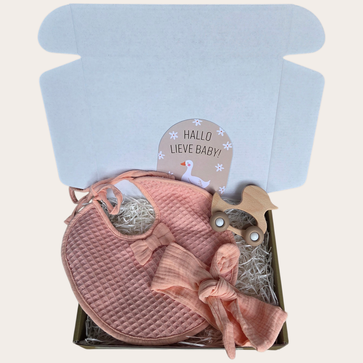 Welkom Lief Meisje – Roze Baby Cadeaubox