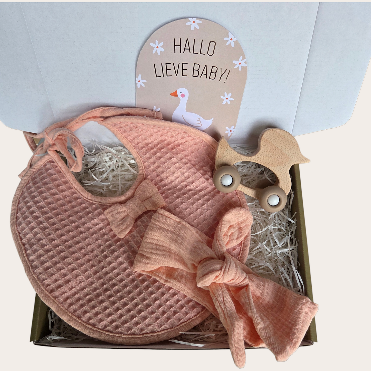 Welkom Lief Meisje – Roze Baby Cadeaubox