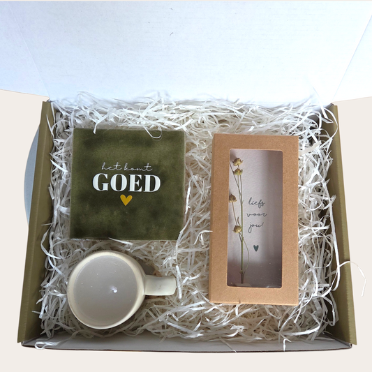 Het komt goed – Troost cadeaubox 💛