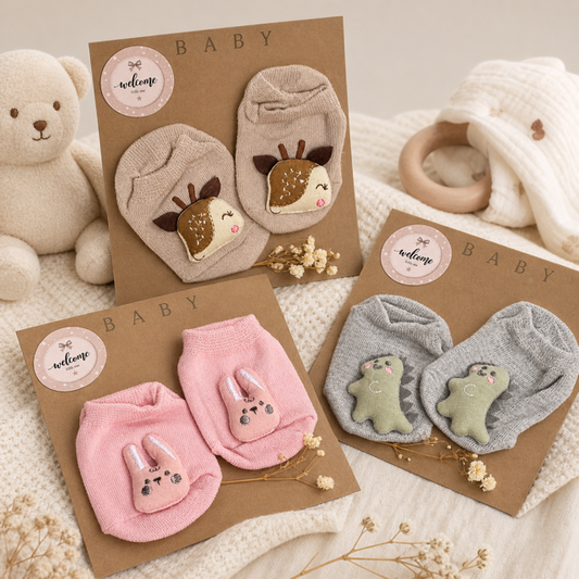 Babysokjes met konijntje