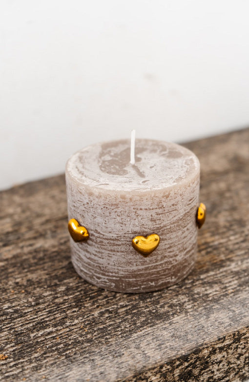 Deco Heart Candle Pin