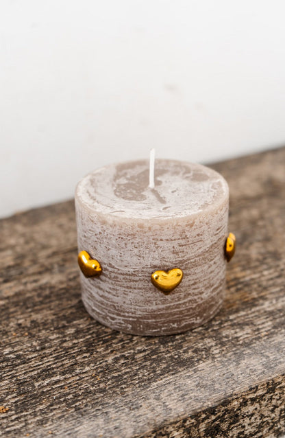 Deco Heart Candle Pin