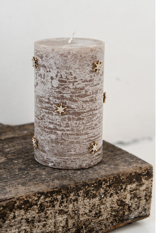 Deco Snow Candle Pin Ass. 2