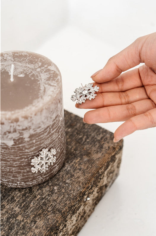 Deco Snow Candle Pin Ass. 2