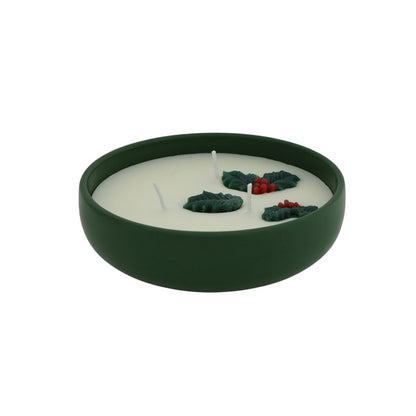 Kaars Holly Bowl