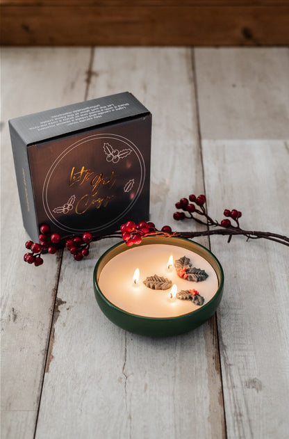 Kaars Holly Bowl
