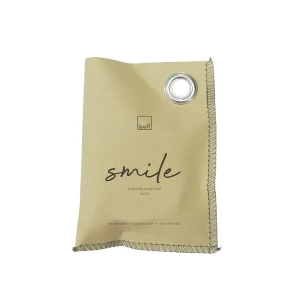 LEEFF shaving soap bar mint: Smile
