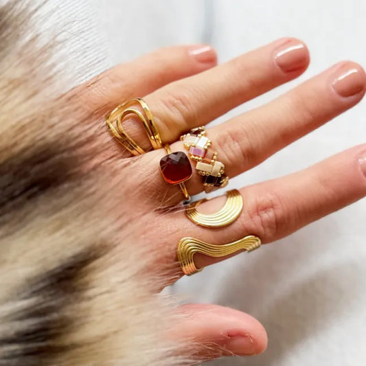 Tilabead ring - nude