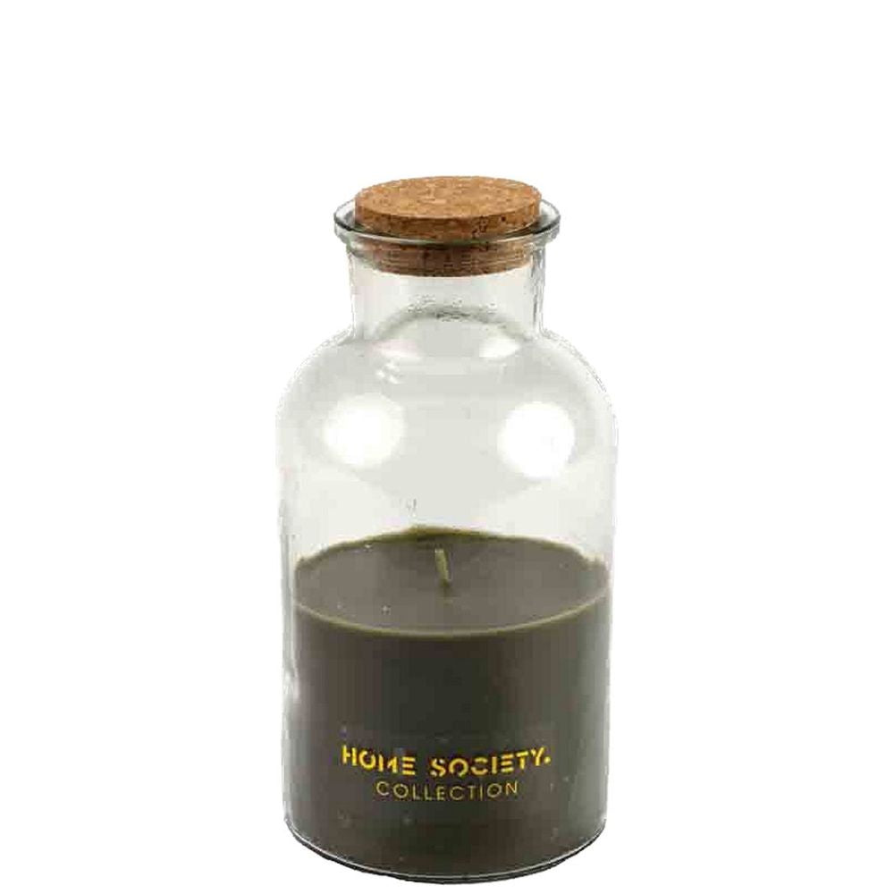 Kaars in glazen pot