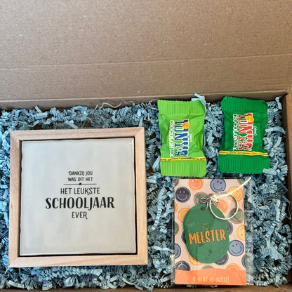 🎉 Beste Meester Cadeaubox – Origineel Bedank Cadeau voor de Meester