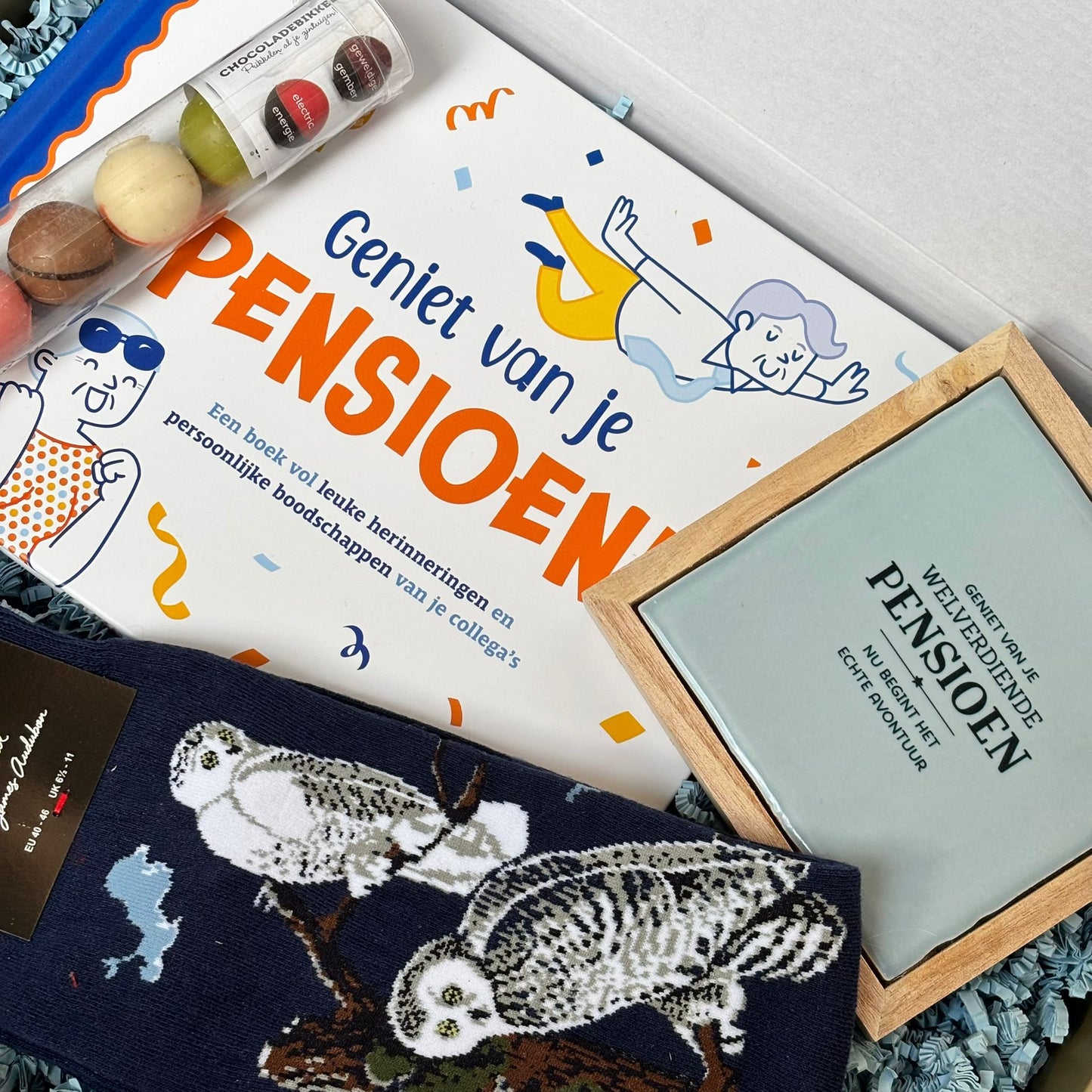 Relax & Geniet – Stoere Pensioen Cadeaubox voor Collega