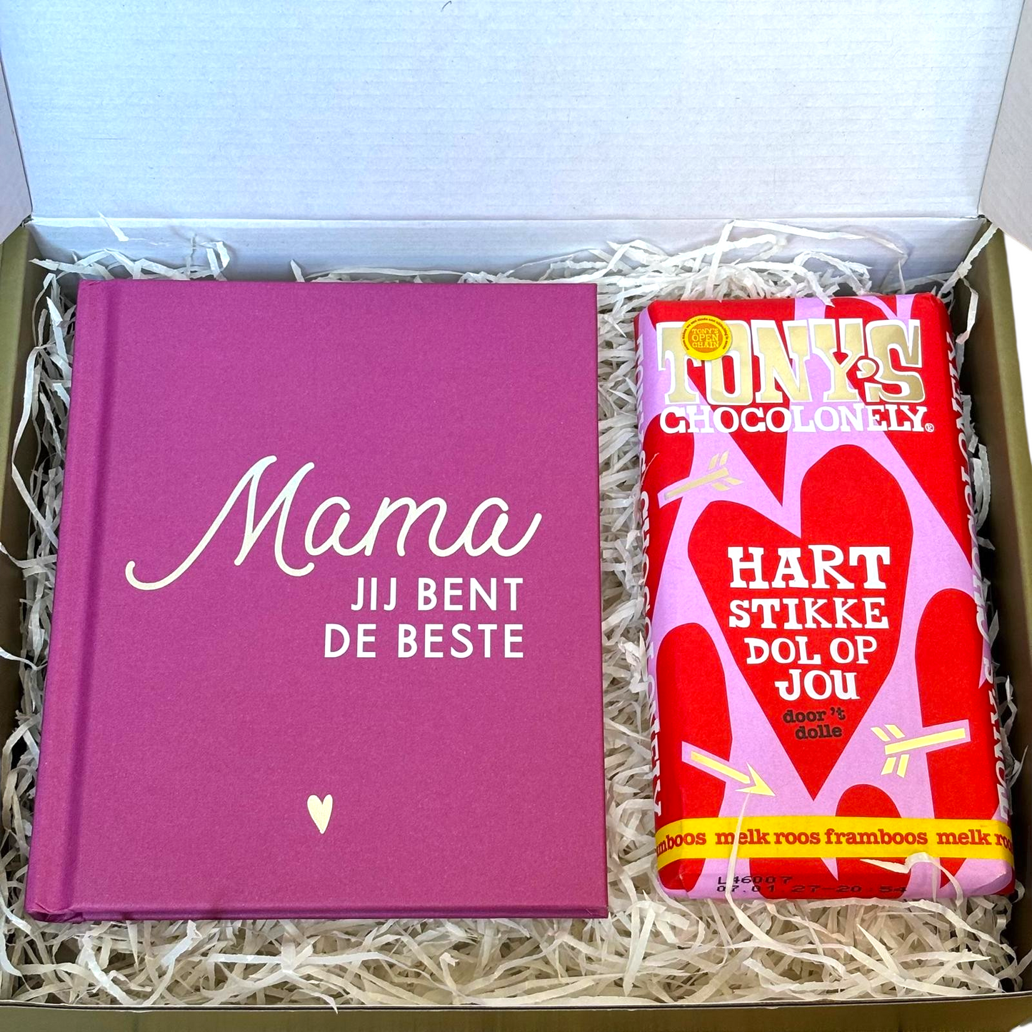Lief cadeau voor mama – Inspirerend boekje en chocolade