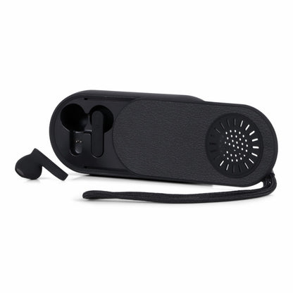 BRAINZ 2-in-1 Earbuds & Speaker Zwart