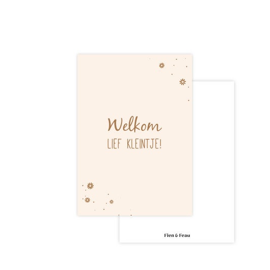 Kaartje- Welkom lief kleintje!