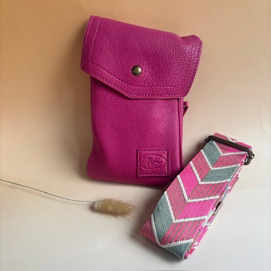 Schoudertasje-Telefoontasje Marken Roze