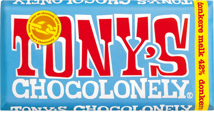 Donkere melkchocoladerepen 42%