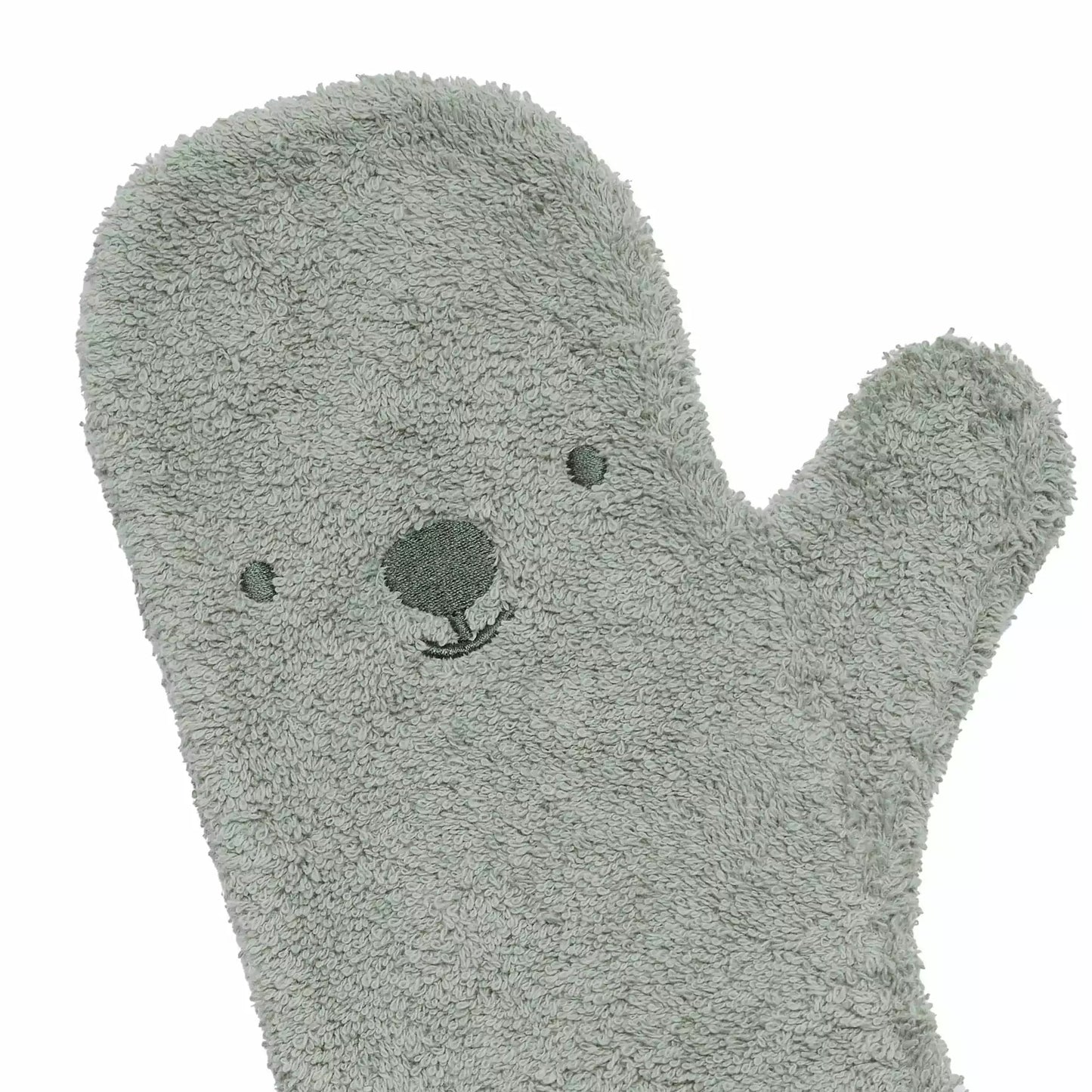Douche handschoen baby: Olive