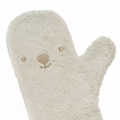 Baby douche handschoen: Vanille