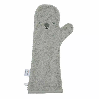 Douche handschoen baby: Olive