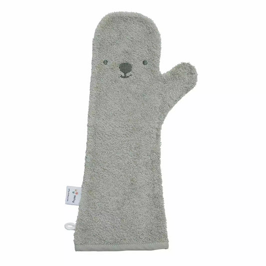 Douche handschoen baby: Olive