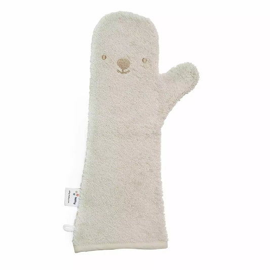 Baby douche handschoen: Vanille